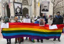 Easter Day 2021 Witness in front of Cathedral