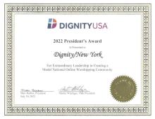 President's Award to Dignity/New York